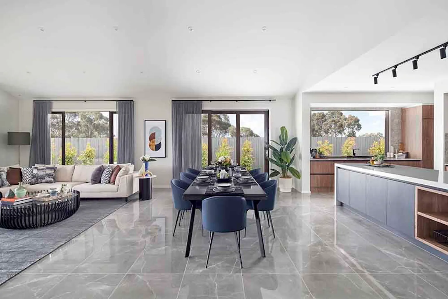 1. Navy is the hero inside the Berkshire 39 in our Traralgon display home