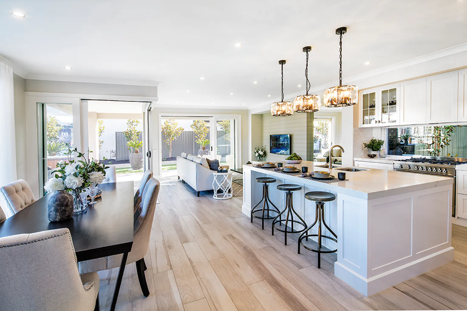 26. The Metro offers an open plan living area with Hamptons design features
