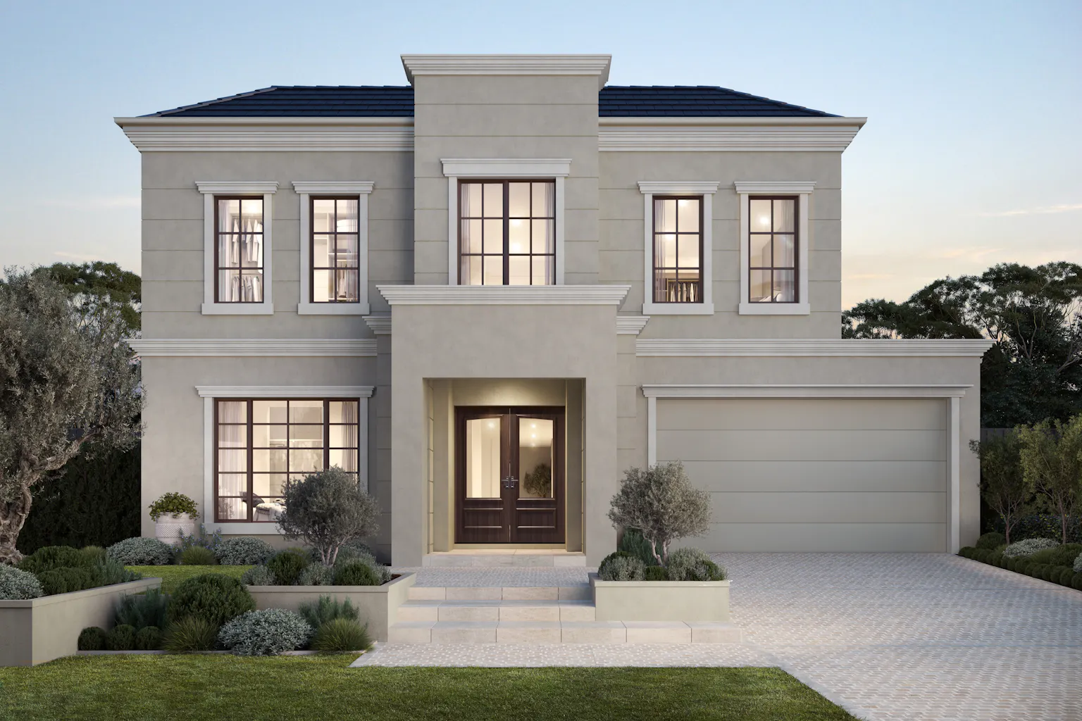 Facade 2 of 2 - Somerset Rendered Facade on the Somerset