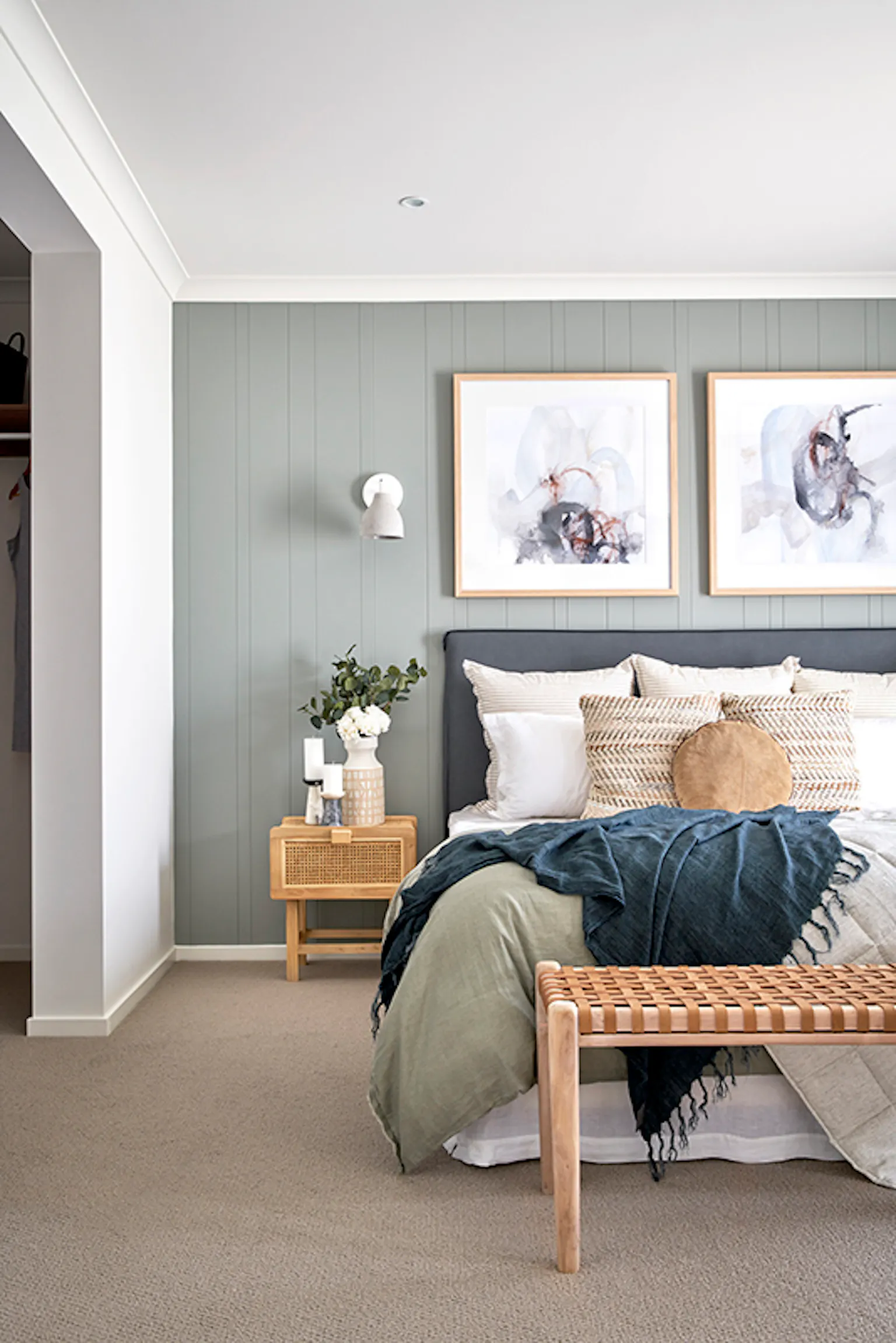 Certain designs have two master bedrooms — one at each end of the home — both with their own ensuite.